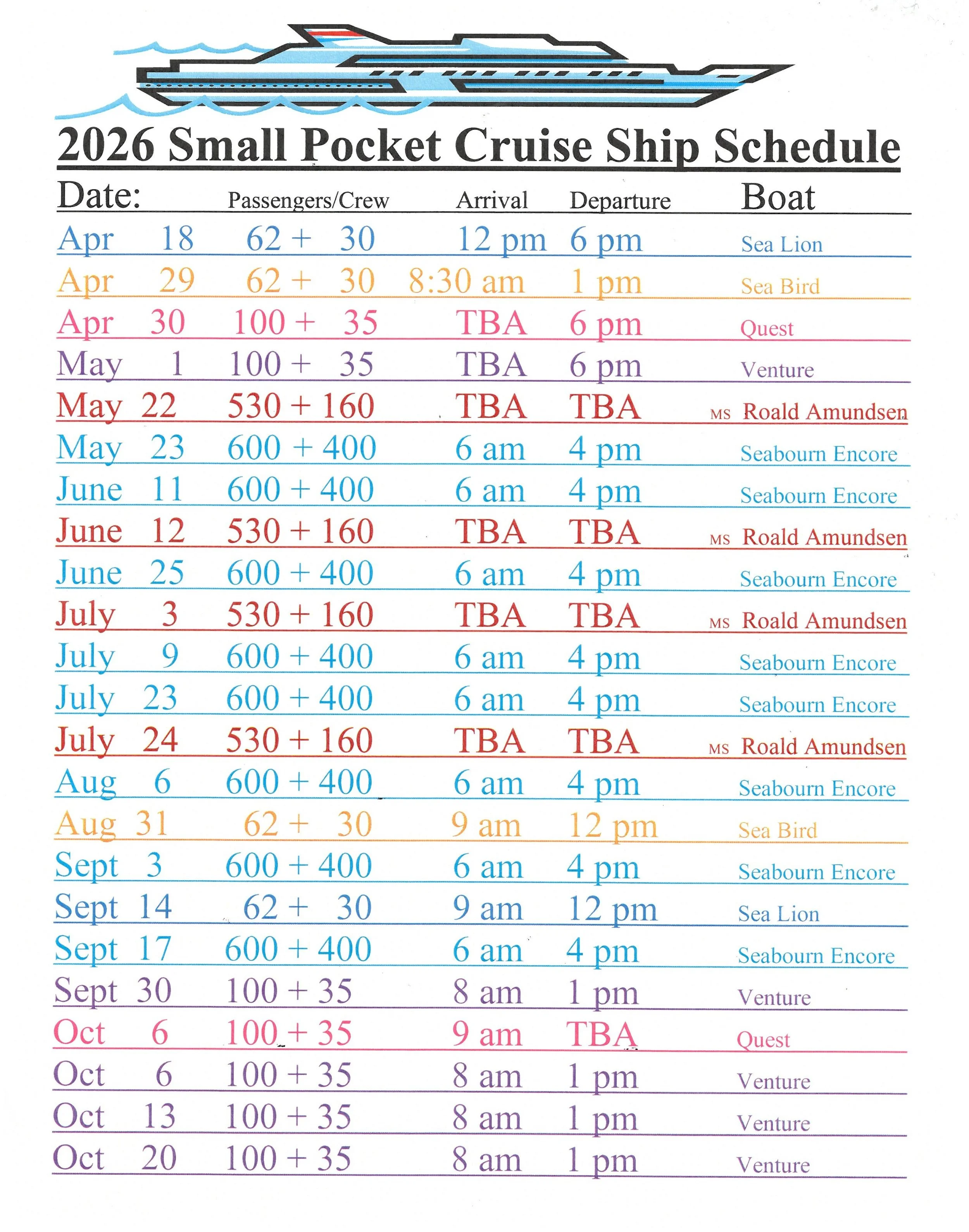 2026 Small Pocket Cruise Ship Schedule.jpg