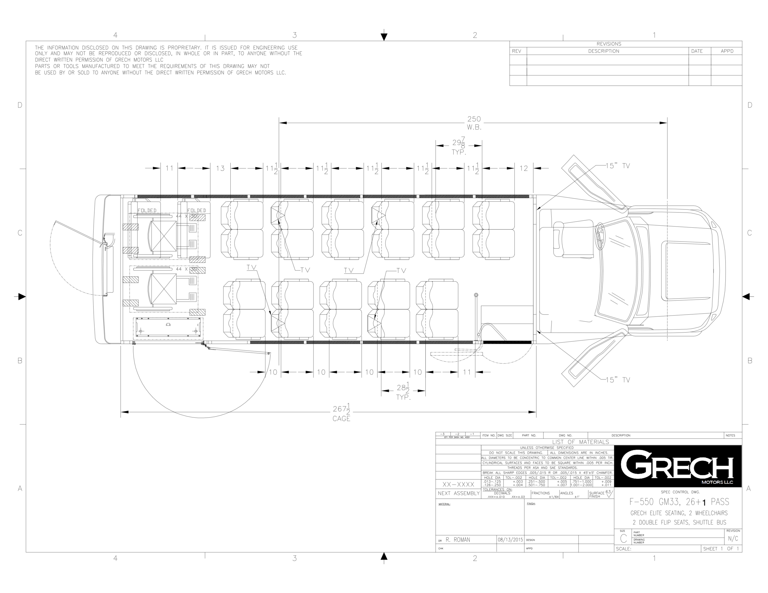 F-550 GM33 26+1, Grech Seating Seats, 2 Wheelchair, 2 DB Flip Seats, No Lug., Shuttle copy 2