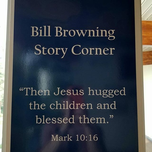 We dedicated our new Bill Browning Story Corner this past Sunday. Mr. Browning dedicated his entire life supporting and teaching children and youth.  We pray that this area will provide safety and love to many generations of young people to come.

#c