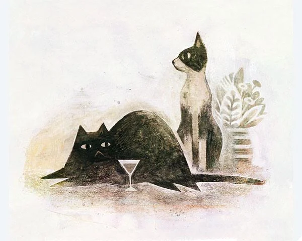 HONEY AND MORDY - Art Print