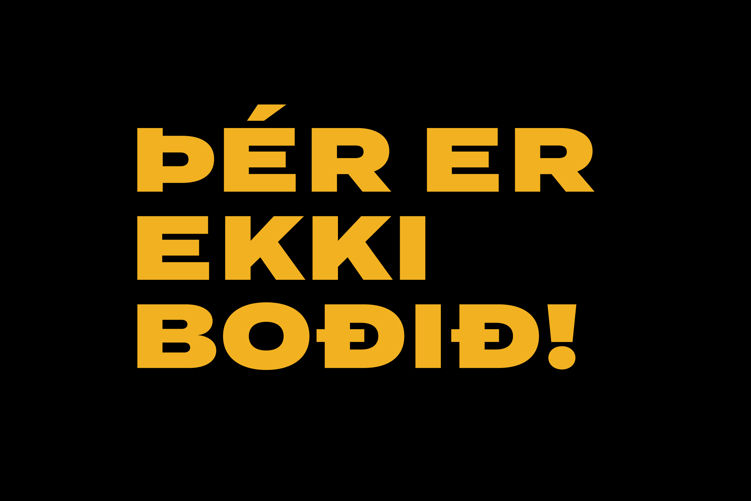 Þér er ekki boðið