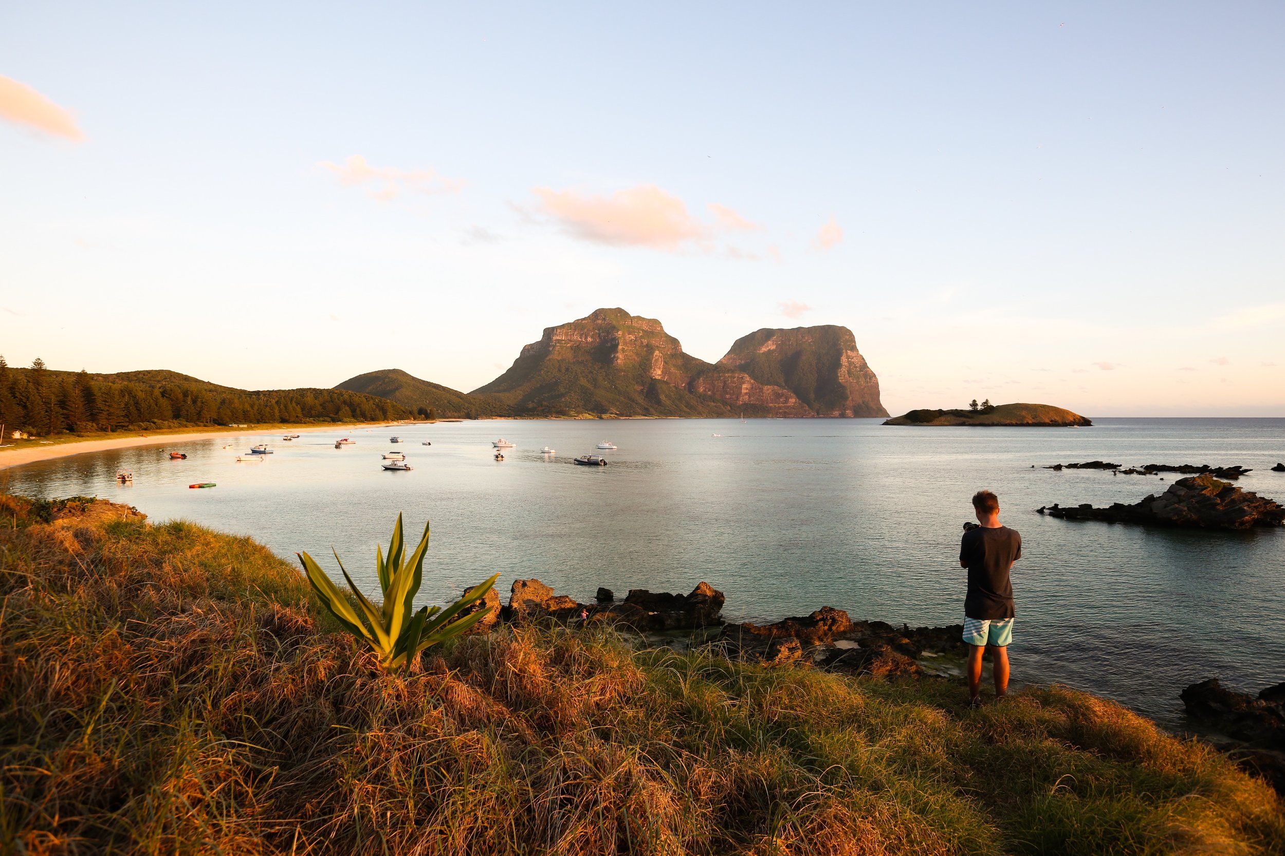 Looking towards Mount Lidgbird & Mount Gower