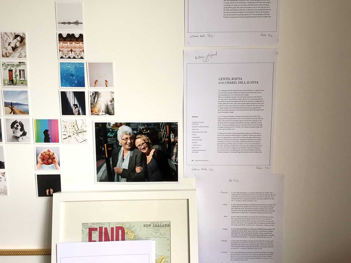 Early stages of font testing in late 2015 - I always need to see a printed page in front of me rather than making decisions based on what I'm seeing/making on the screen...