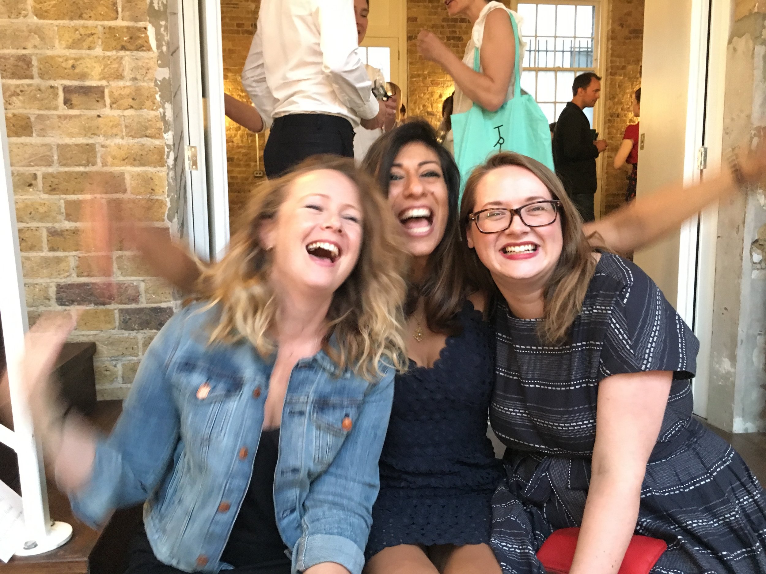 Lucky to work with a dream team on this project - author Georgina Hayden (centre) and photographer Laura Edwards (right)