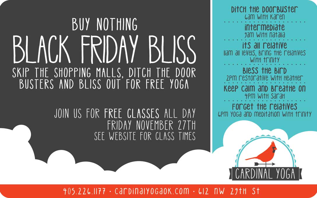 Cardinal Yoga Black Friday Bliss