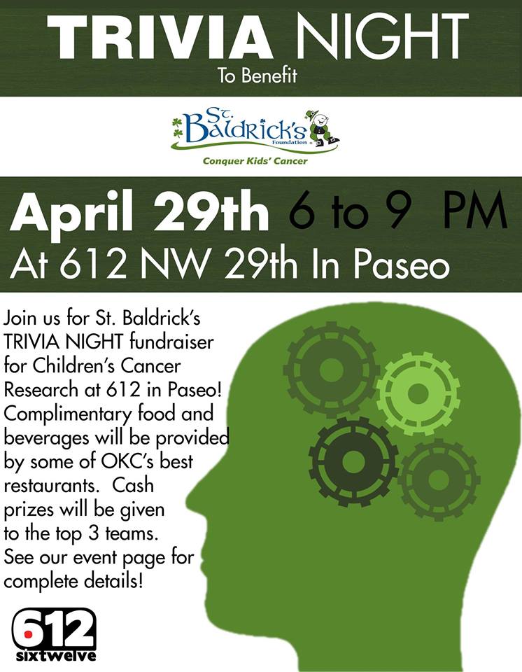 St Baldrick's Trivia Night at SixTwelve