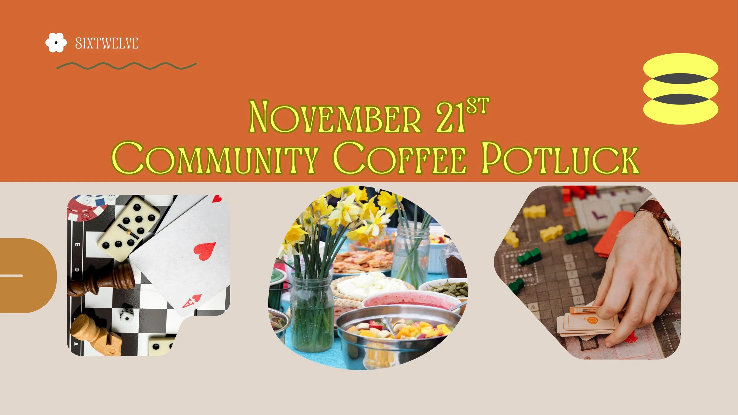 Community Coffee Potluck + Game Night