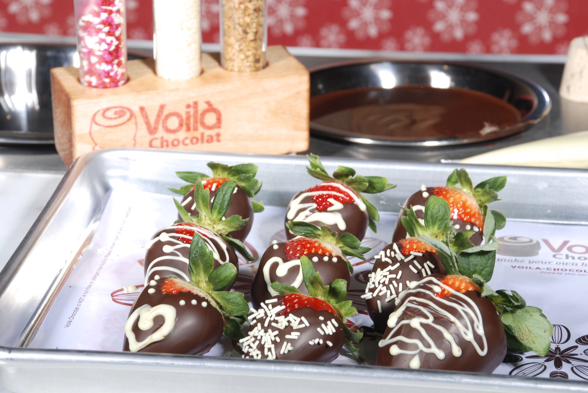 Chocolate covered strawberries!