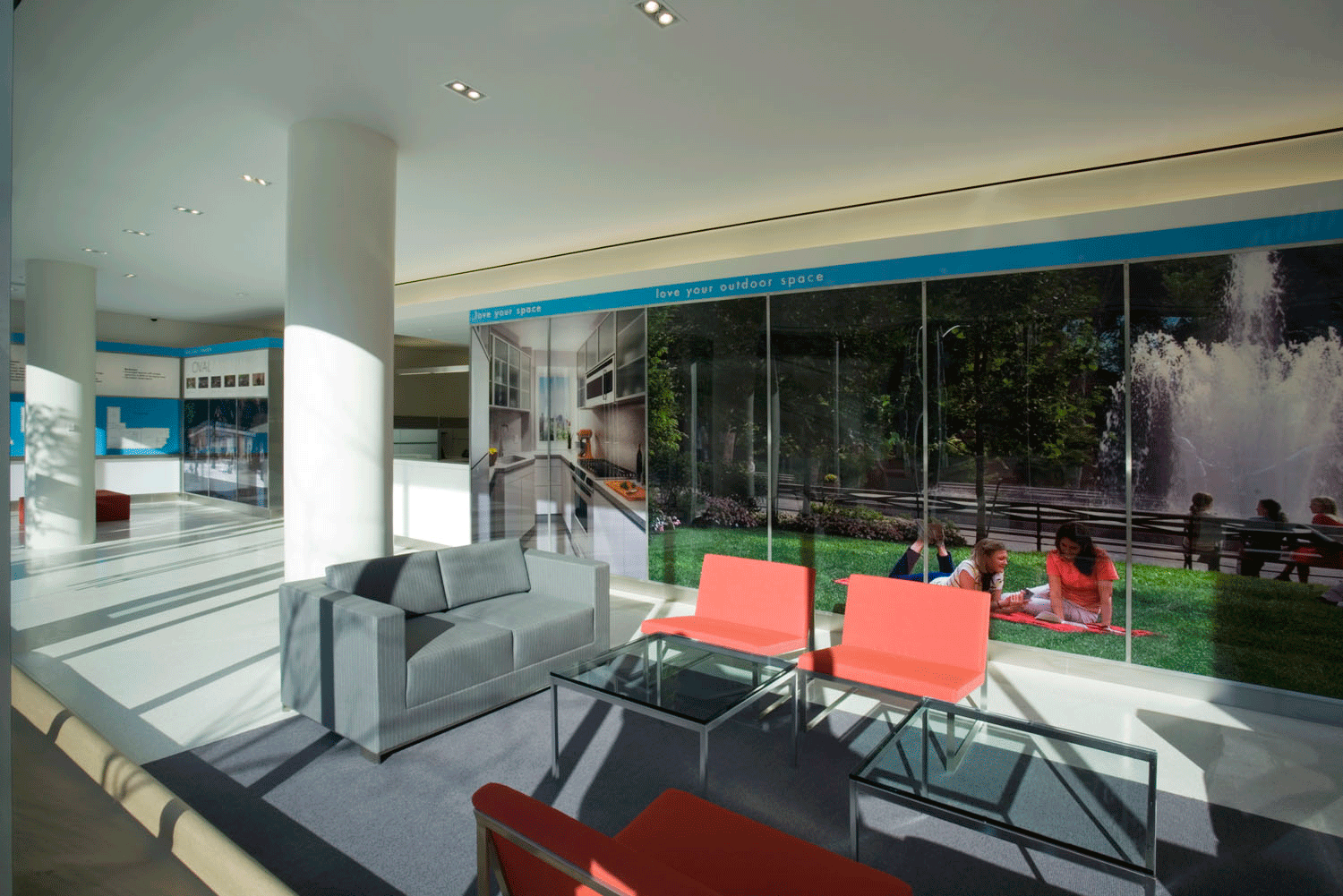 Modern Sales Reception Red 