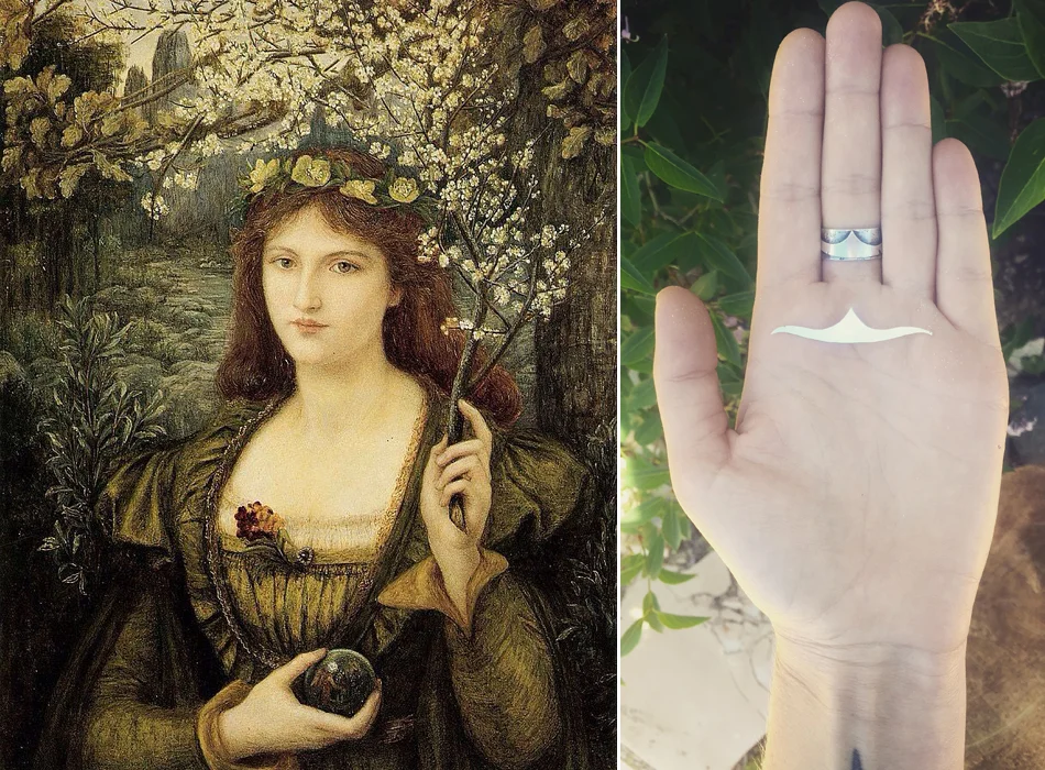 Madonna Pietra degli Scrovigni, 1884. Marie Spartali Stillman ; Photos taken by me