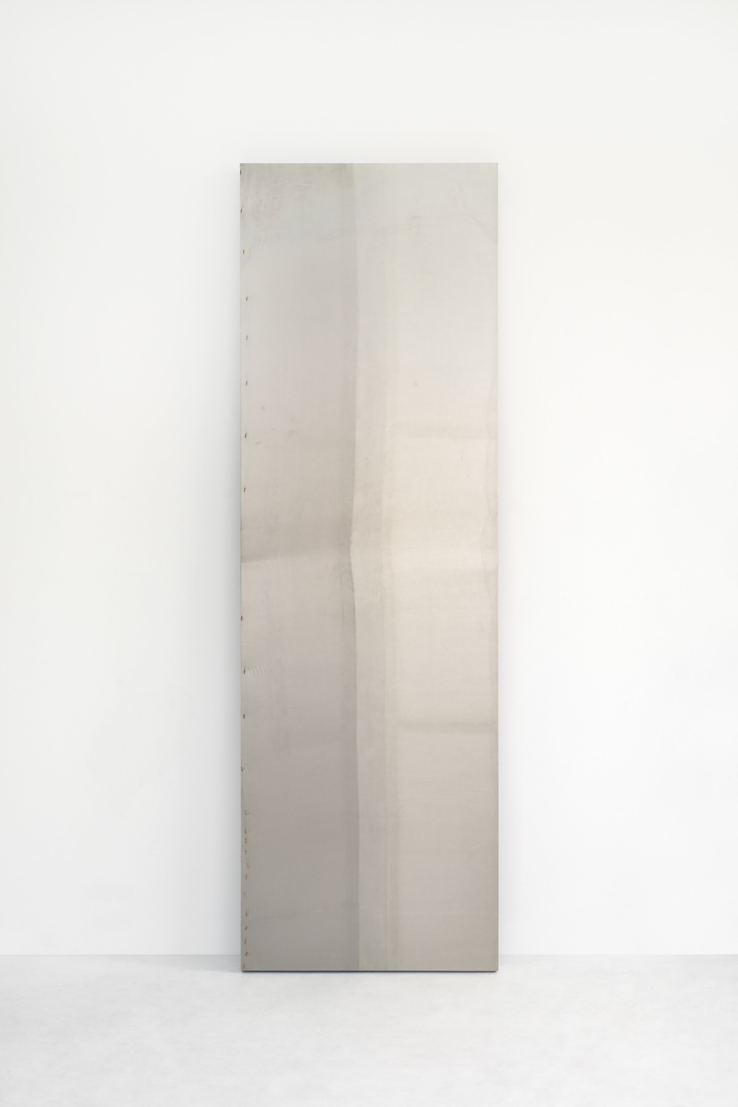 Burying Painting Series 01, Nonsite: Silver, 2017