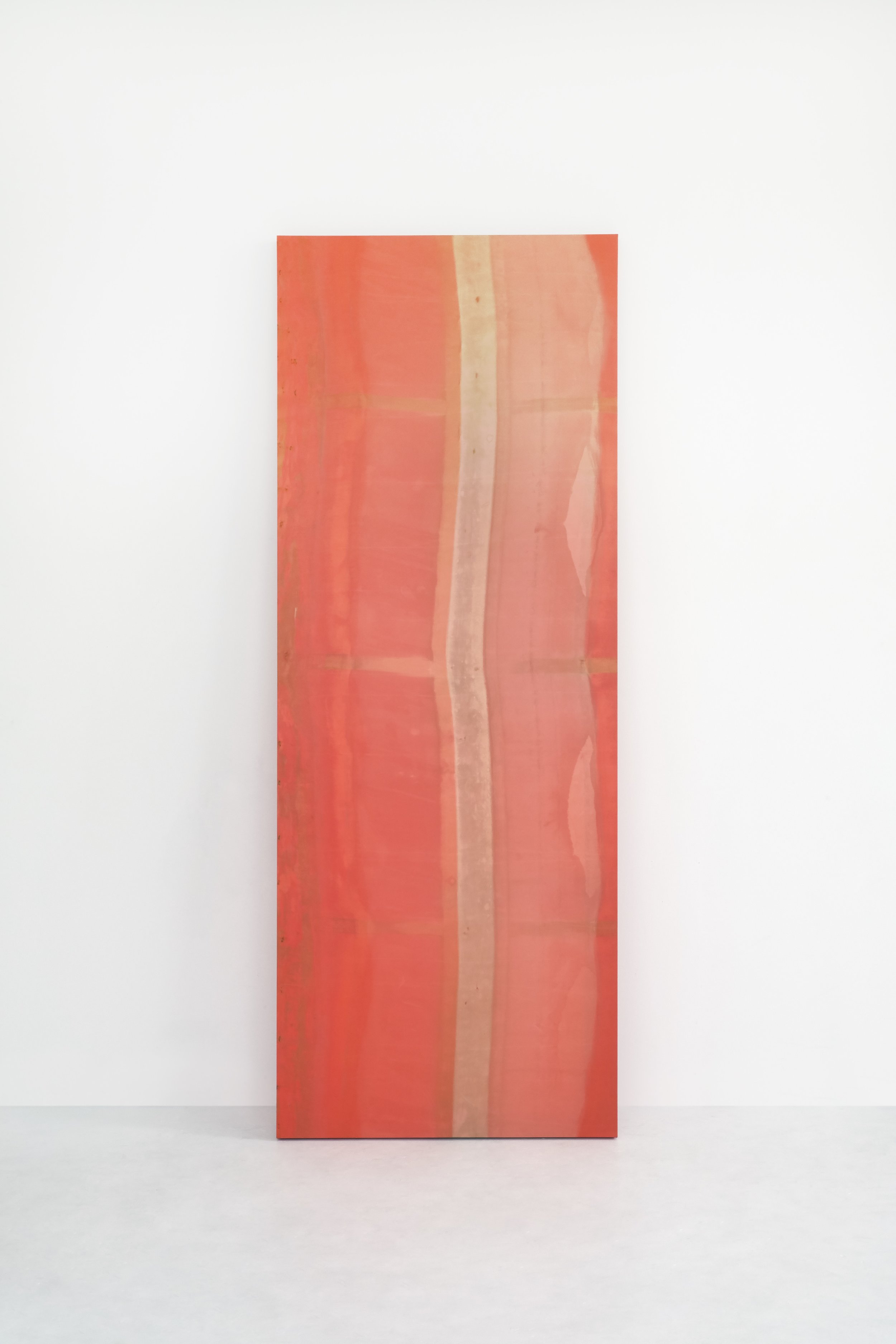 Burying Painting Series 01, Nonsite Orange, 2017