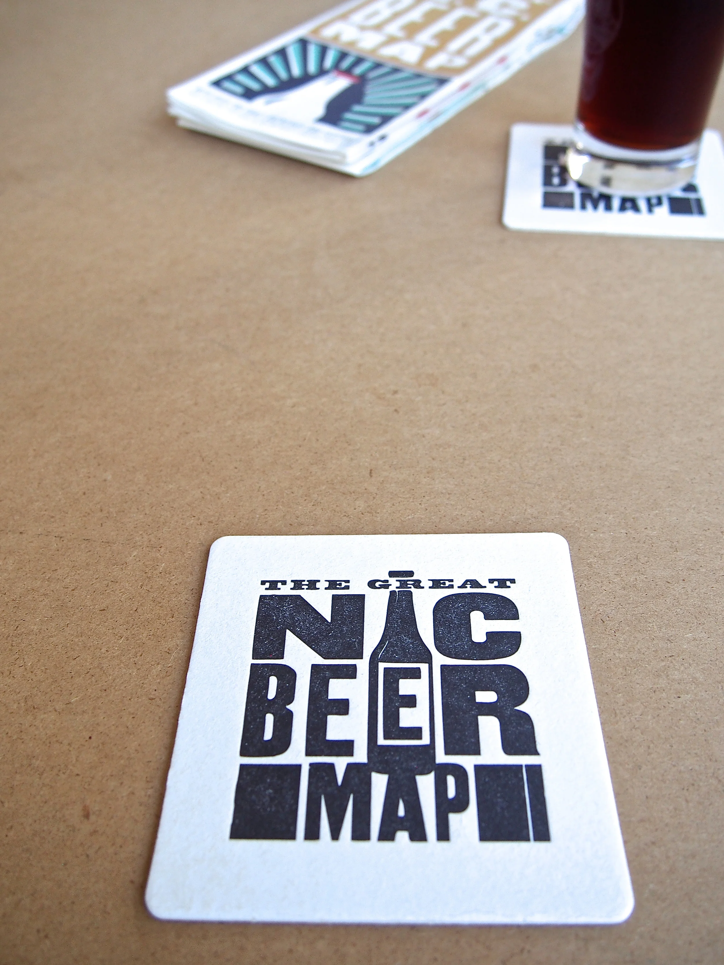 letterpress coaster >> ediamaps.com