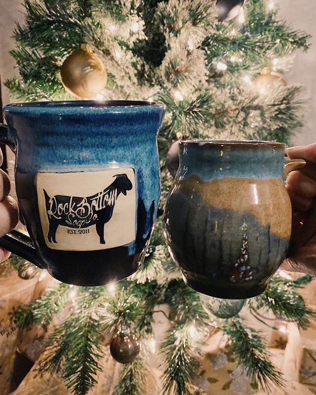 After some cow wrangling, I&rsquo;m happy to be home enjoying some coffee with my love. This Christmas season has been extra crazy busy and this night off (kinda, thanks cows) is much needed. Also, I&rsquo;m enjoying my new @barkcamppottery mug that 