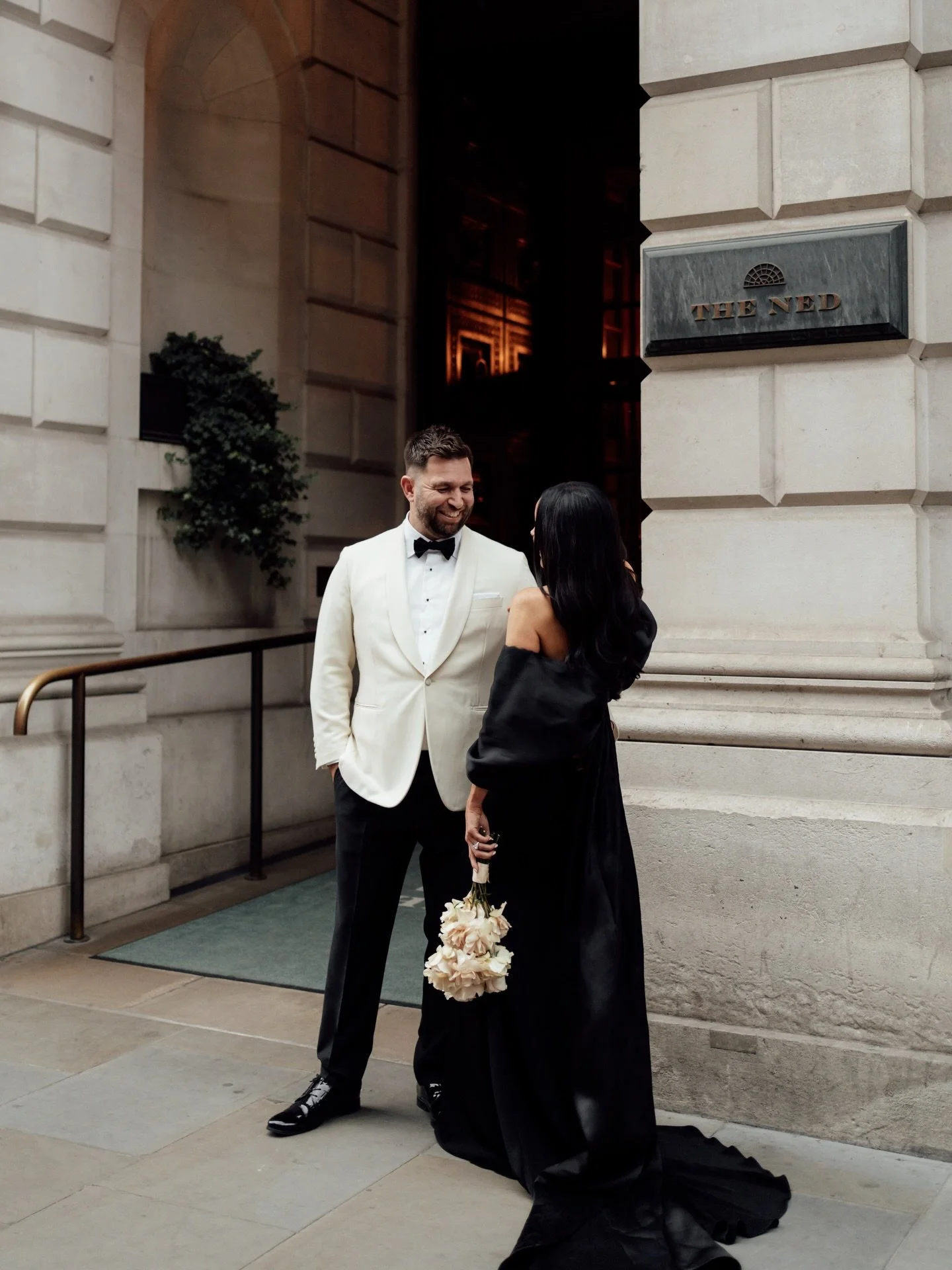 L &amp; L taking a moment outside The Ned. 

Edited with our &lsquo;Soft&rsquo; editorial preset inside the Union of Two 2.0 Preset Pack for wedding photographers.

#editorialweddingphotography #editorialpresets #zachandgrace #weddingphotographyprese