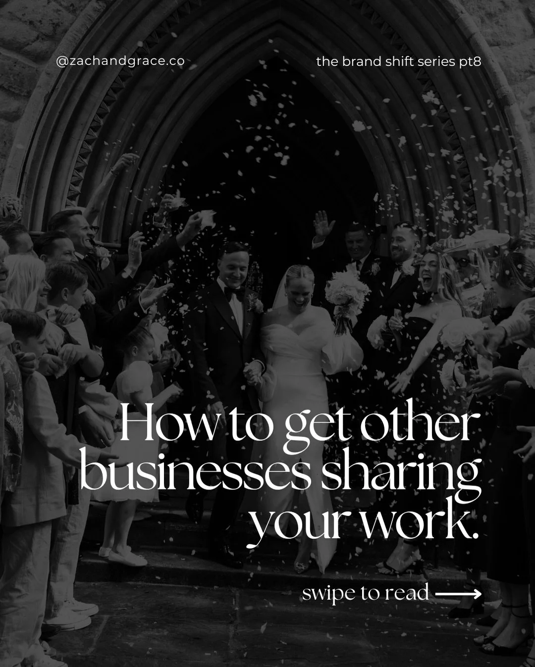 One of the most powerful things we learned early on in our business was this - we didn&rsquo;t need a big following to get our work in front of the right people. We just needed the right businesses to share it for us.

The wedding industry is full of