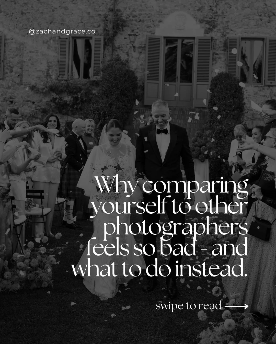 We all compare ourselves to other photographers, and it almost always feels bad.

The work that makes you feel behind. The bookings that make you wonder what they&rsquo;re doing that you&rsquo;re not. The photographer who seems to have figured out so
