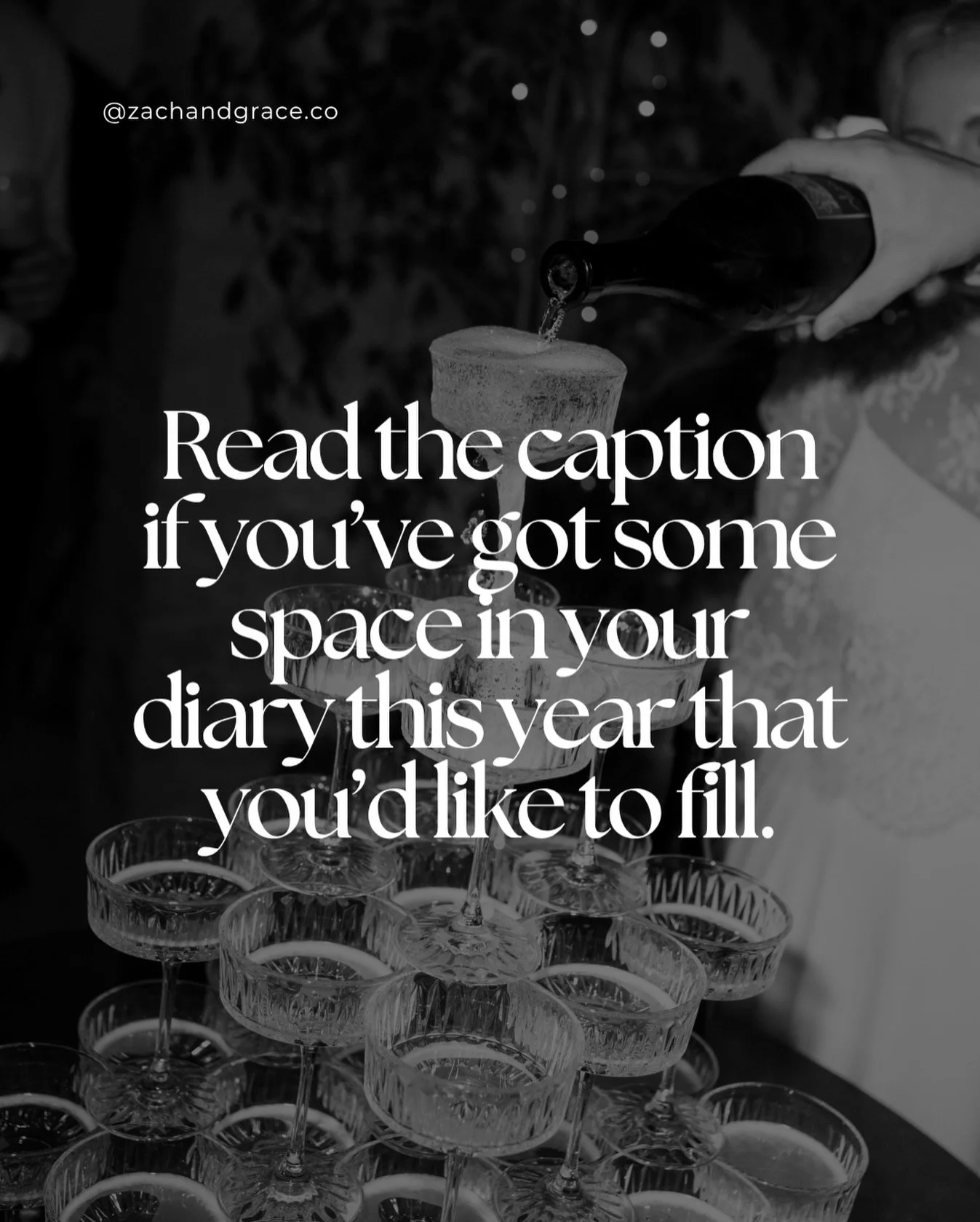 There&rsquo;s a particular kind of anxiety that arrives around this time of year.

The diary is full for the next few weeks. But there&rsquo;s a stretch of weeks later in the summer with nothing booked - and engagement season has passed, so it feels 