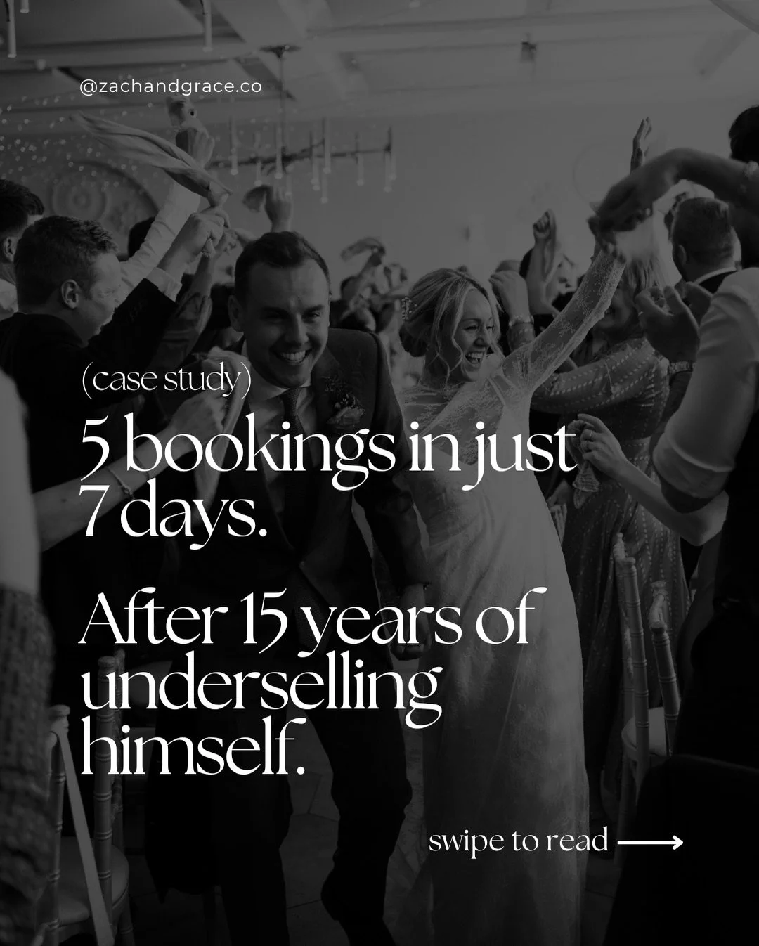We want to share something that happened with a photographer we&rsquo;ve been working with, because we think it shows what&rsquo;s possible when you get genuinely specific feedback on what&rsquo;s holding your brand back.

He&rsquo;d been shooting we