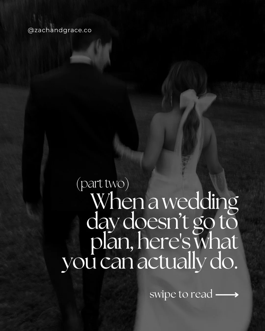 When things go wrong on a wedding day (at some point they will!) here&rsquo;s the most useful thing we&rsquo;ve learned.

Your couples trust you. Not just to take beautiful images, but to help them navigate the moments when things don&rsquo;t go to p