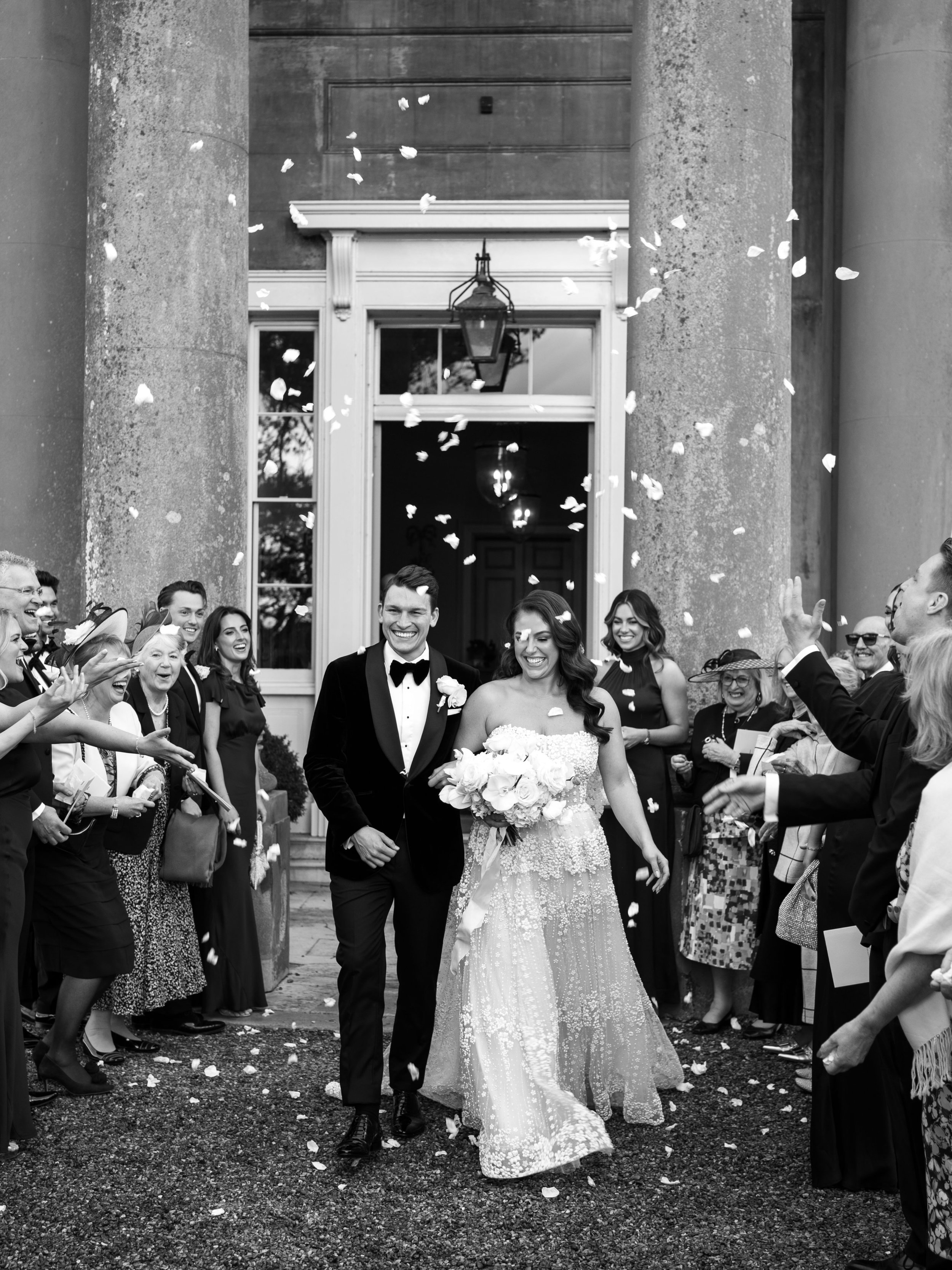 H &amp; J&rsquo;s beautiful confetti moment outside Sibton Park Estate at Wilderness Reserve.

Edited with our &lsquo;Classic B&amp;W&rsquo; editorial style preset from the Union of Two 2.0 Preset Pack for wedding photographers.

#zachandgrace #union