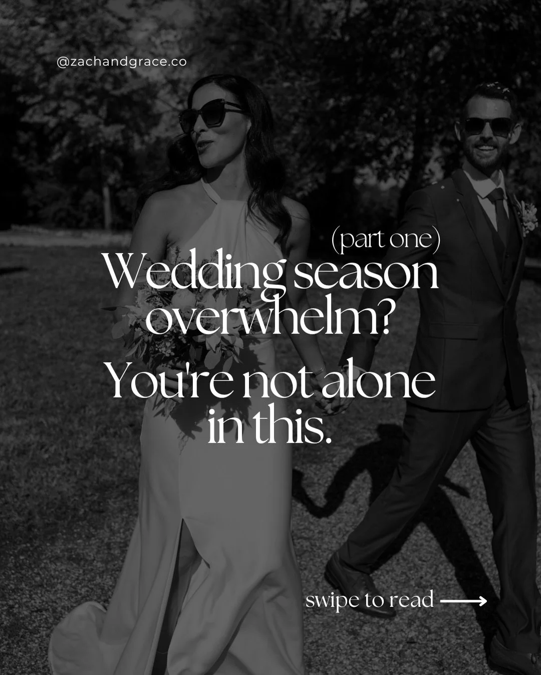 Wedding season overwhelm already kicking in?

It&rsquo;s the thing that doesn&rsquo;t get talked about enough. The gap between what the season looks like on paper when you&rsquo;re planning the year and what it actually feels like to be in the middle