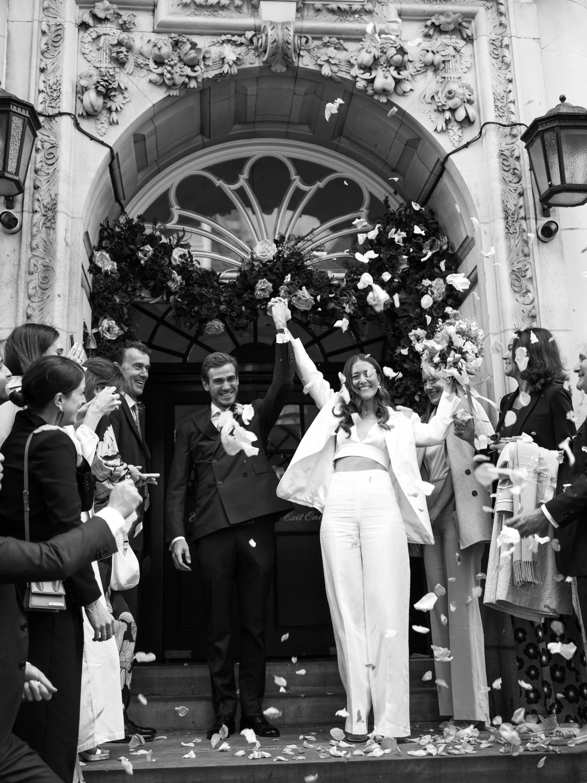 I &amp; T after their civil ceremony at Chelsea Old Town Hall. 

Edited with the &lsquo;Classic B&amp;W&rsquo; preset from the Union of Two 2.0 Preset Pack. 

#londonwedding #lightroompresets #unionoftwopresets #zachandgrace #editorialweddingphotogra