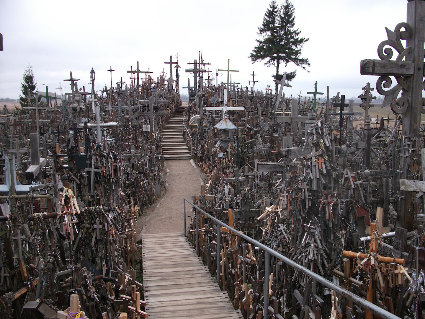Hill of Crosses, Lithuania. A lot of crosses. What happens when we pile them up?