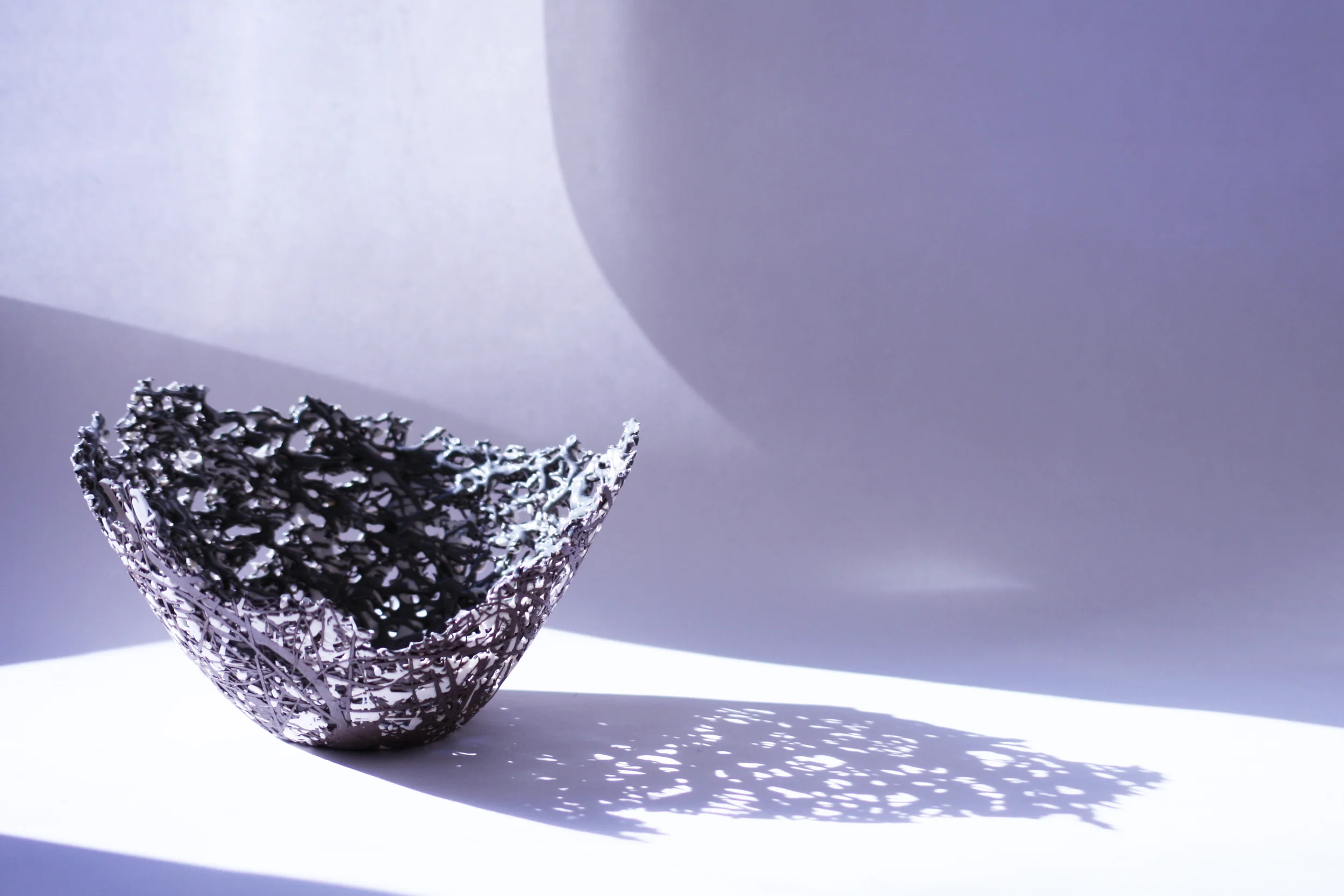 Coral bown, black and white