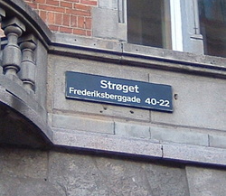 The main pedestrian street in Copenhagen
