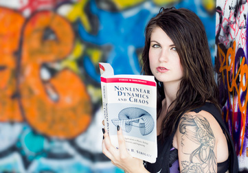 Emma J Black catches up on her reading in an inspired photo by H Matthew Howarth