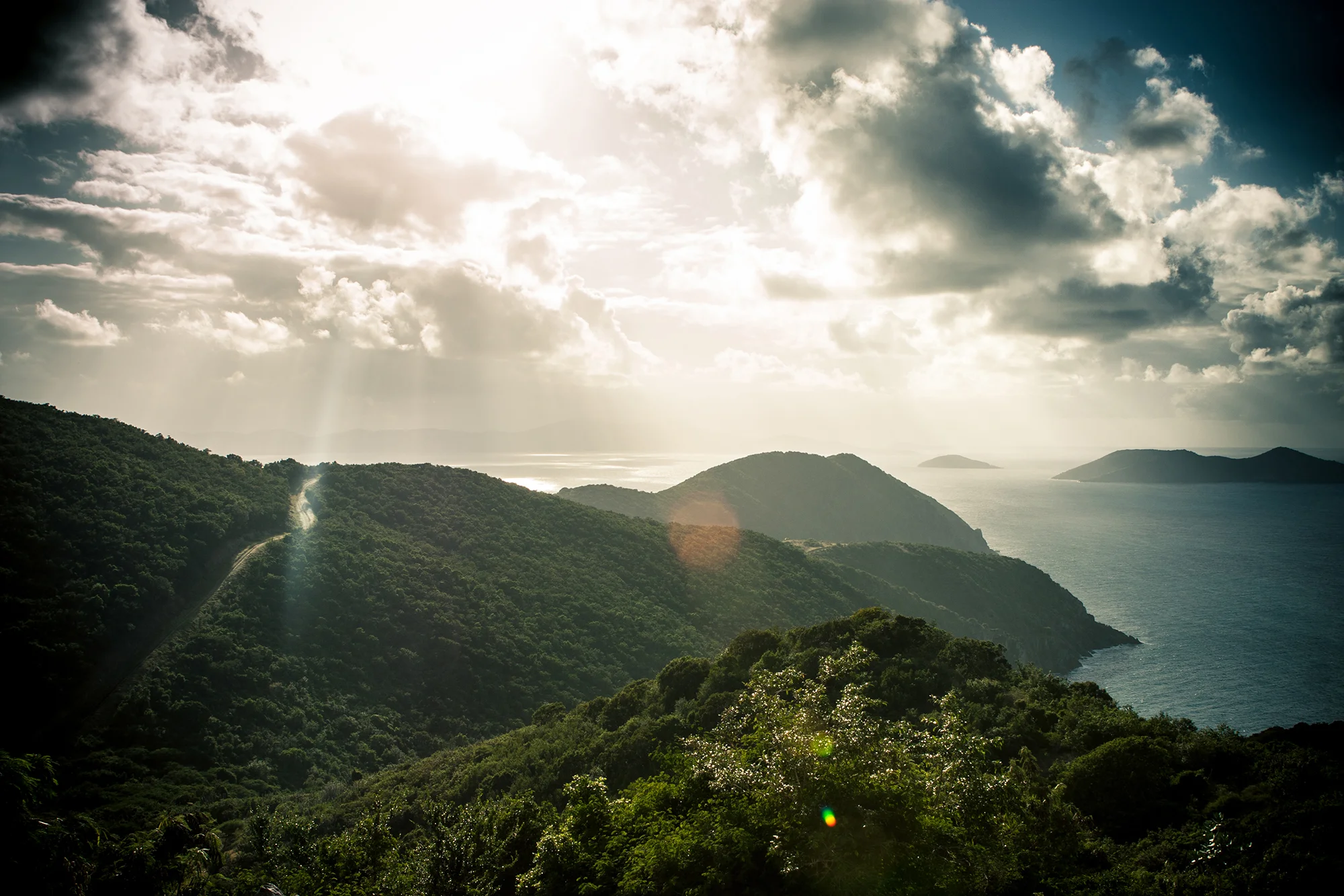 Road across Jost Van Dyke.