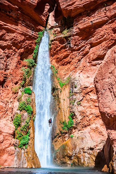 The 180' rappel.