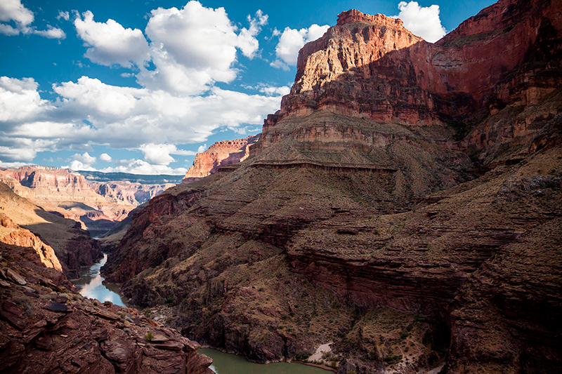 View back up the Colorado River.