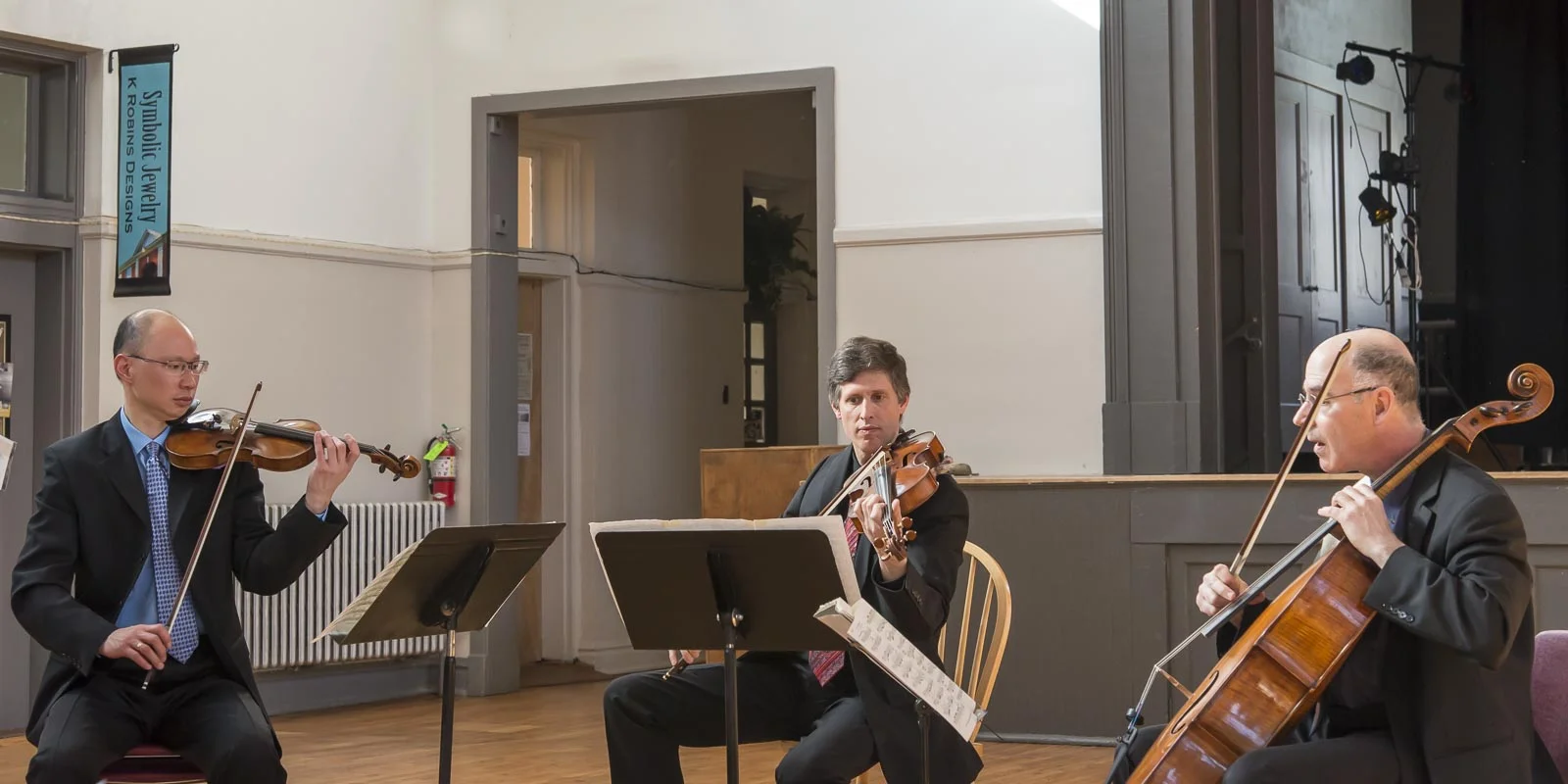 The Adaskin String Trio played a diverse and fulfilling selection of music from Beethoven to Michael White - and even some Paul Simon and Stefane Grappelli.
