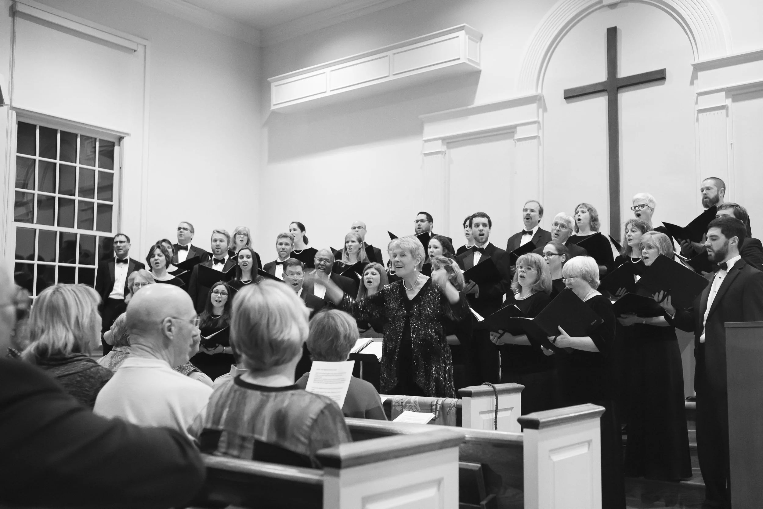 The Virginia Consort performs for a full crowd at the 2015 Blue Ridge Christmas.