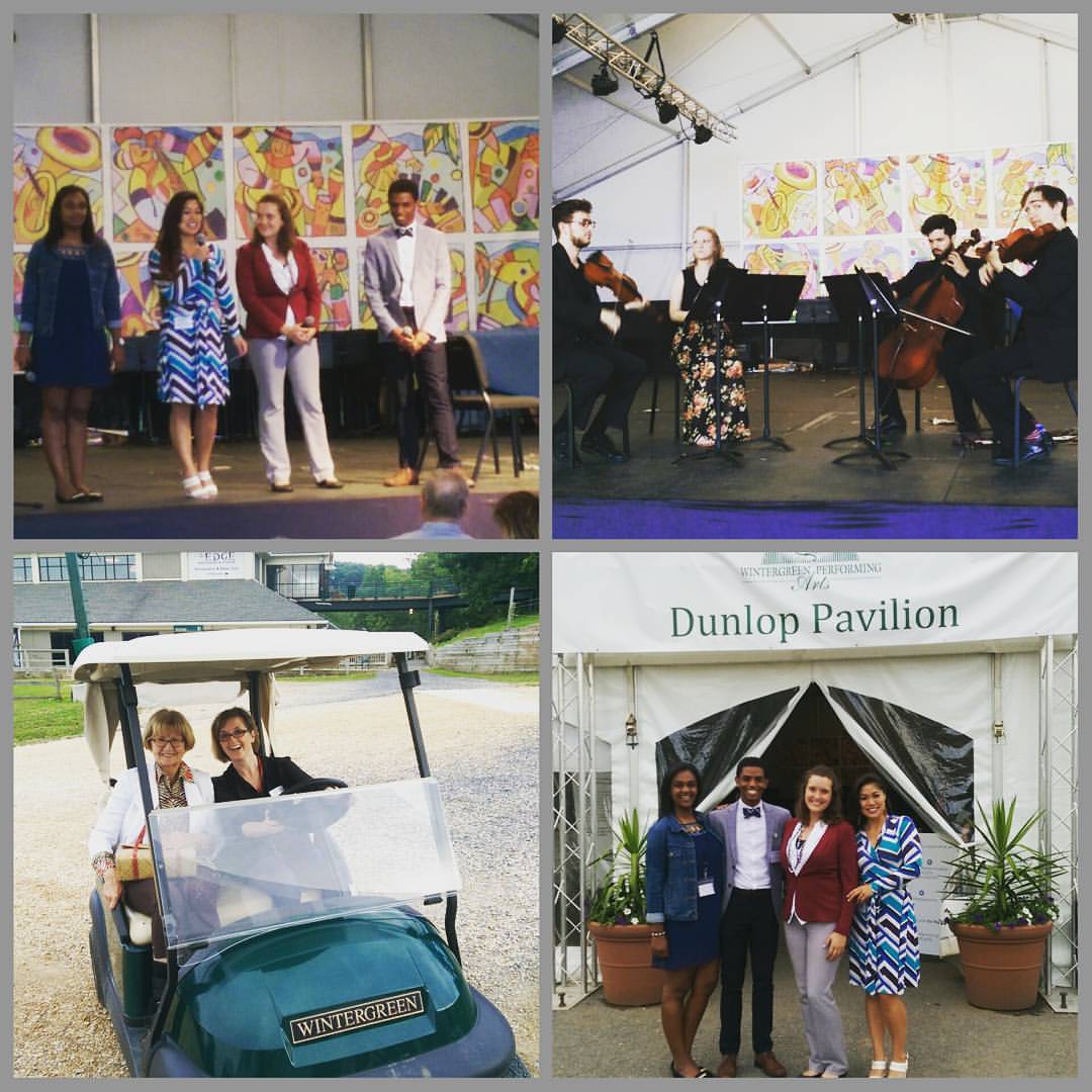 The 2016 Arts Administration Fellows managed all elements of the Fellowship Quartet concert - from backstage operations to public speaking and fundraising. They managed the student ushers and the production team, and they even assigned Artistic Director Erin Freeman to "Golf-Cart Duty."