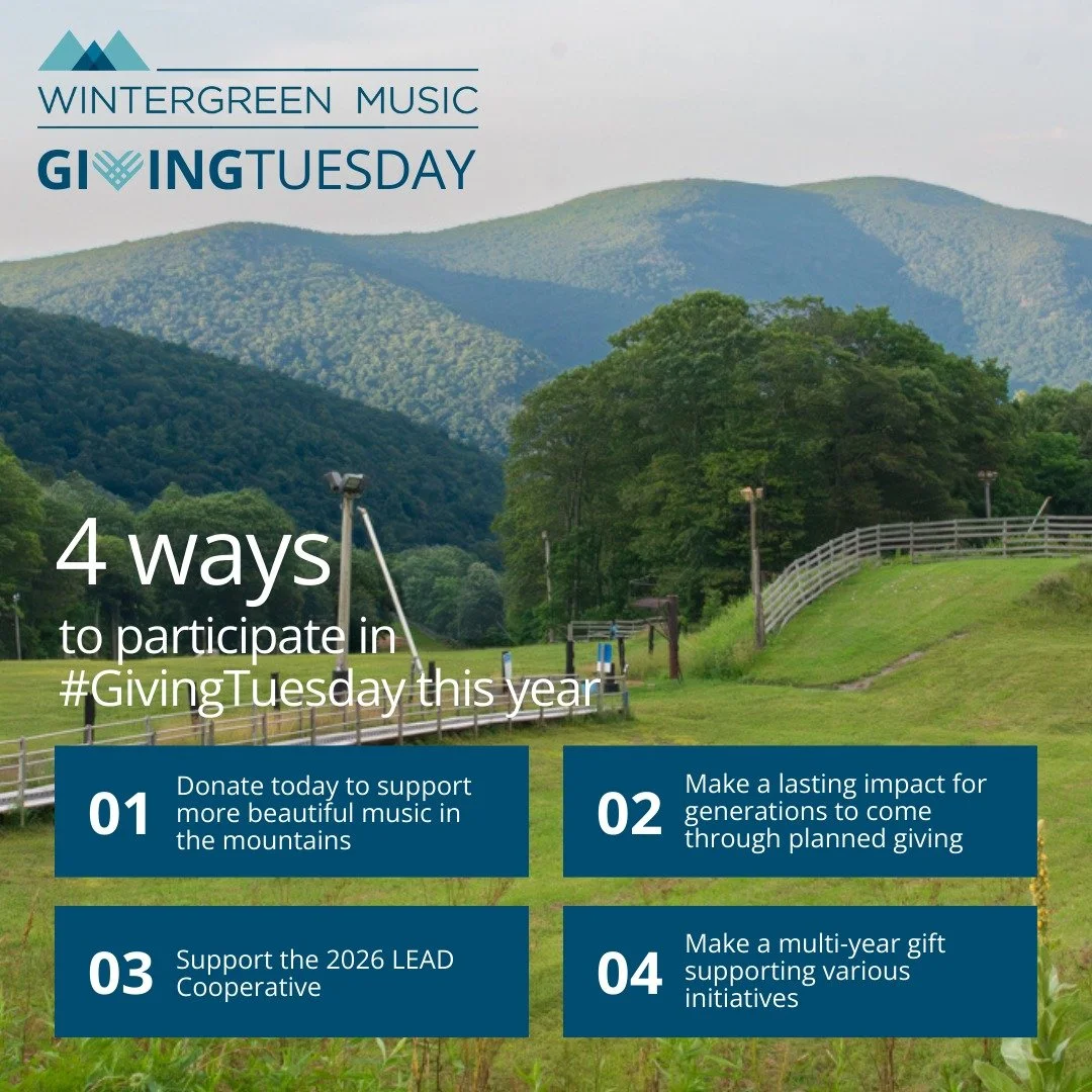 #GivingTuesday offers an annual reminder of how collective generosity can inspire, educate, and welcome audiences, students, and professional musicians through the transformative power of music. Whether you contribute financially, volunteer your time