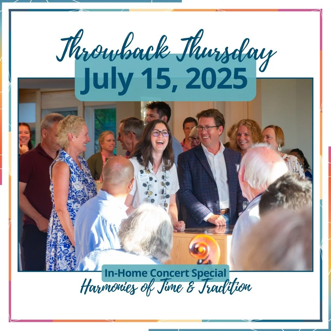 Who remembers this In-Home Concert from the 2025 Wintergreen Music Festival? It featured Valerie Coleman's &quot;Maombi Asante,&quot; Britten&rsquo;s Phantasy Quartet, Beethoven&rsquo;s String Quartet No. 11, and selections from Bach&rsquo;s Cello Su