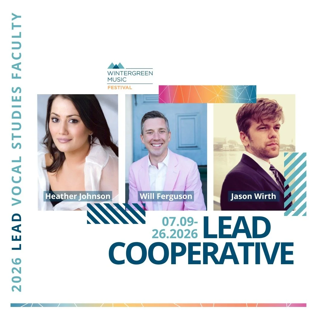 Introducing the faculty for the Vocal Studies program of the 2026 LEAD Cooperative! This program is open to four classical singers at graduate or young artist levels who are interested in a focused and intense learning and performing experience. Appl