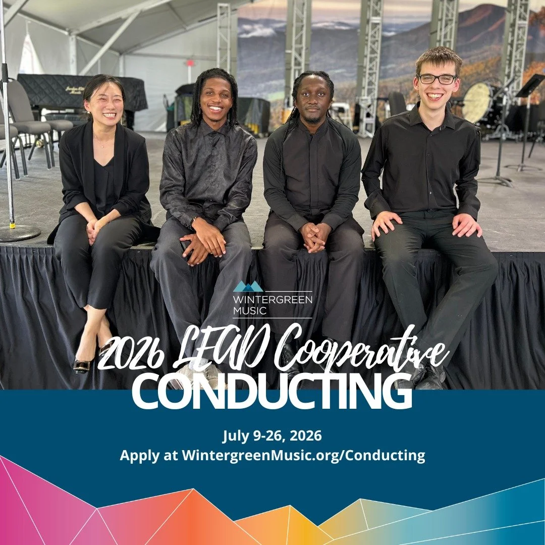 The Conducting Program of the 2026 LEAD Cooperative provides students with over 120 minutes of podium time with student and professional ensembles. Apply via the link in our bio for the opportunity to conduct piano concertos, Mozart, chamber orchestr