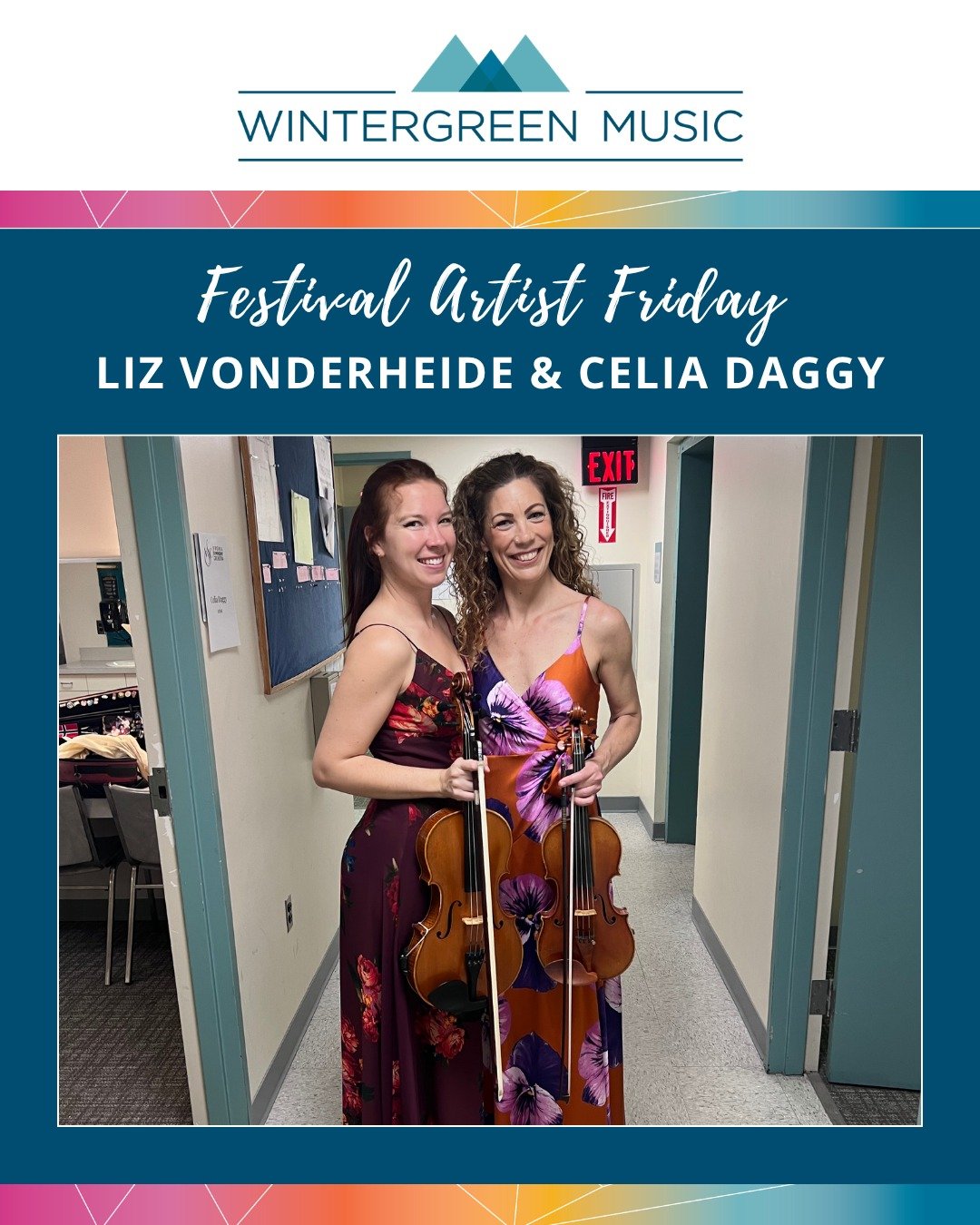 Congrats to Wintergreen Music Festival Artists Liz Vonderheide and Celia Daggy on their recent performances of Mozart's Sinfonia Concertante with the Virginia Symphony Orchestra!