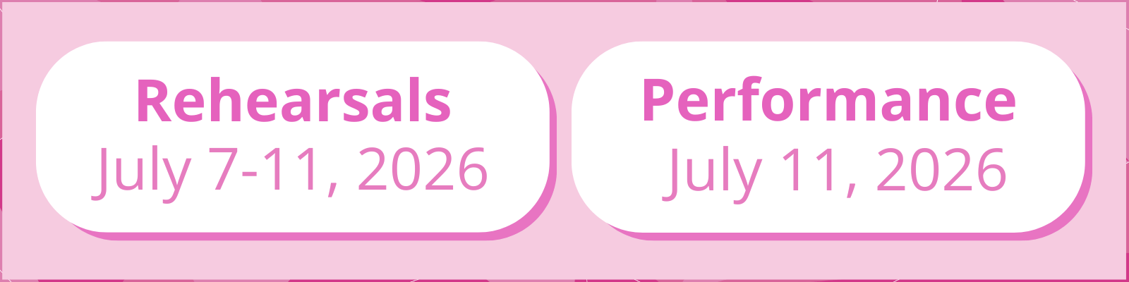 Sing with Us! 2026 dates