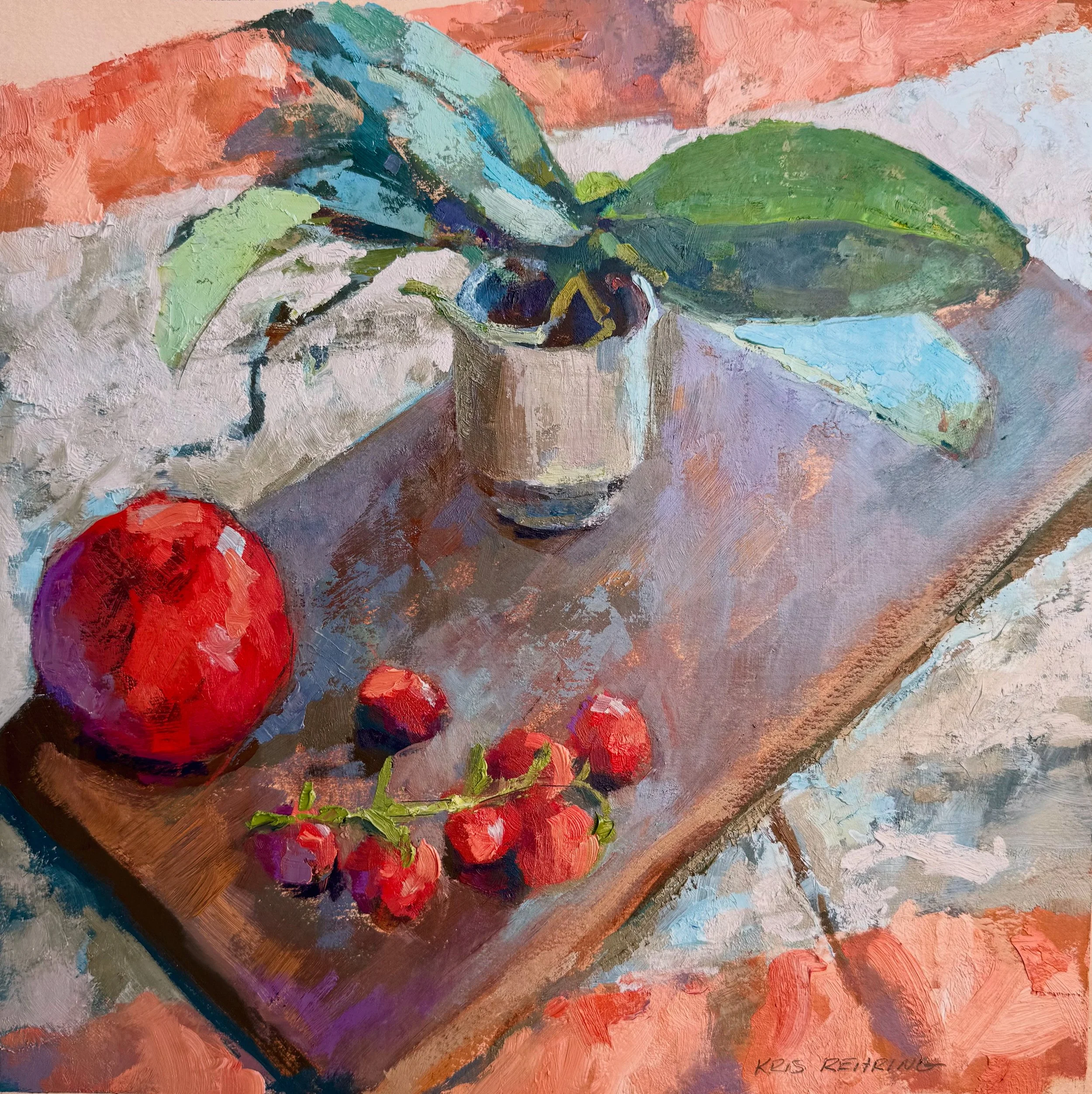 Tomatoes and Orchid