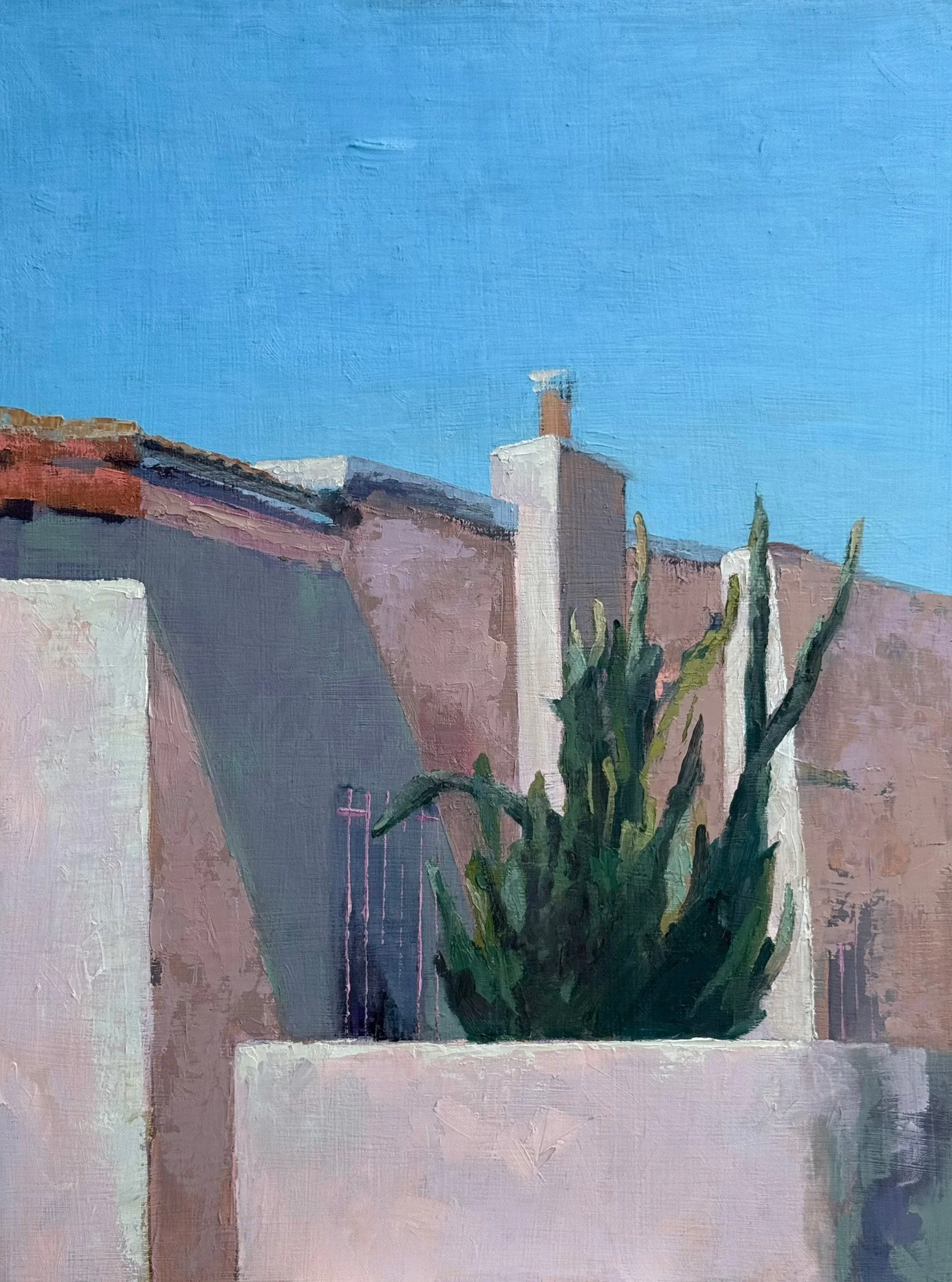  Pink Statement  Oil on ACM panel (24 1/4” x 18”) 