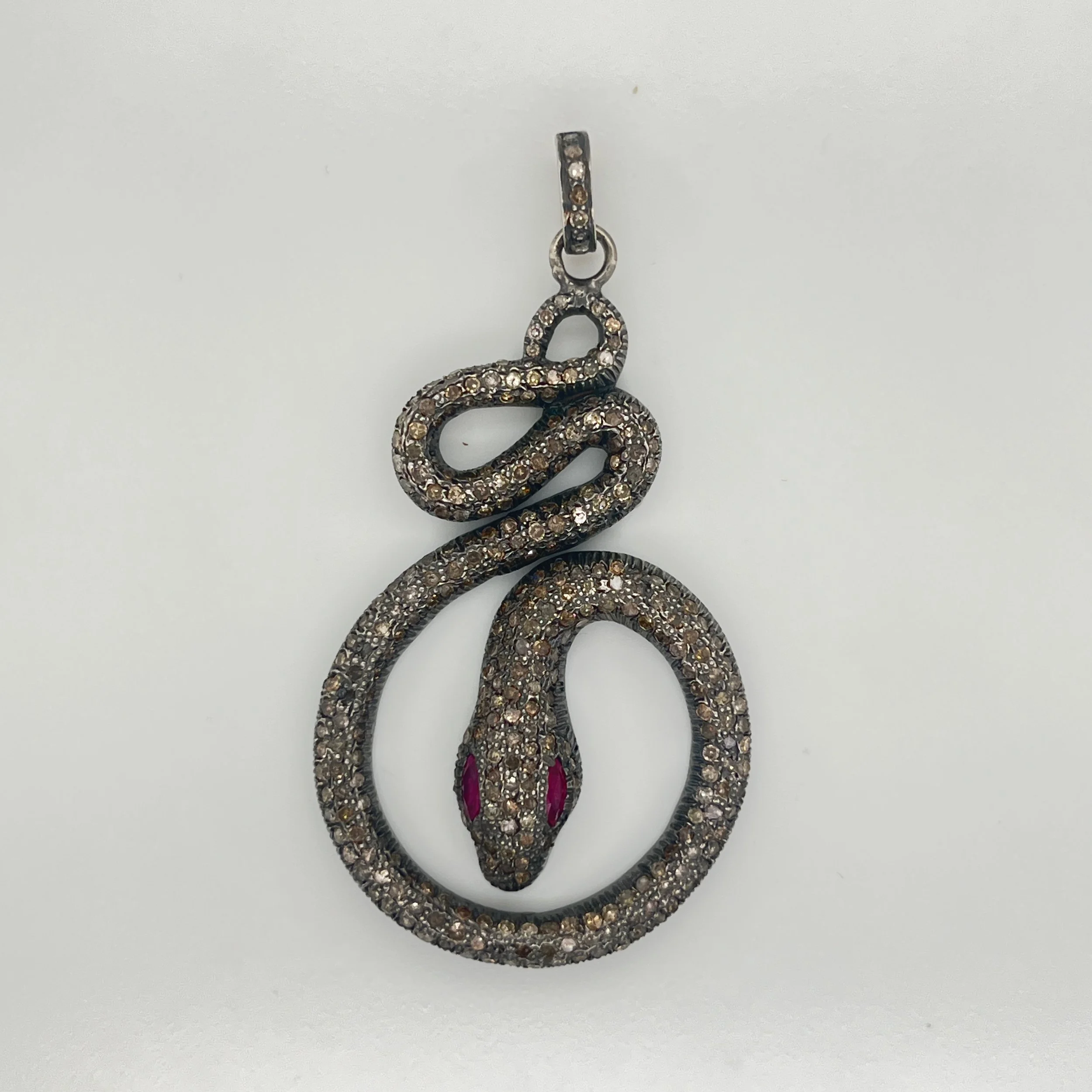 Pave diamond snake