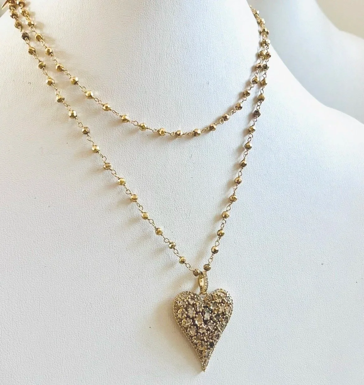 Sliced Diamond Heart