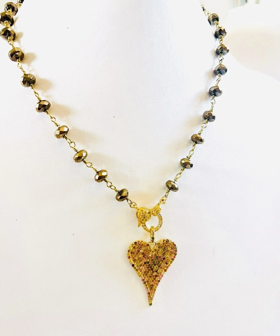 Tourmaline heart