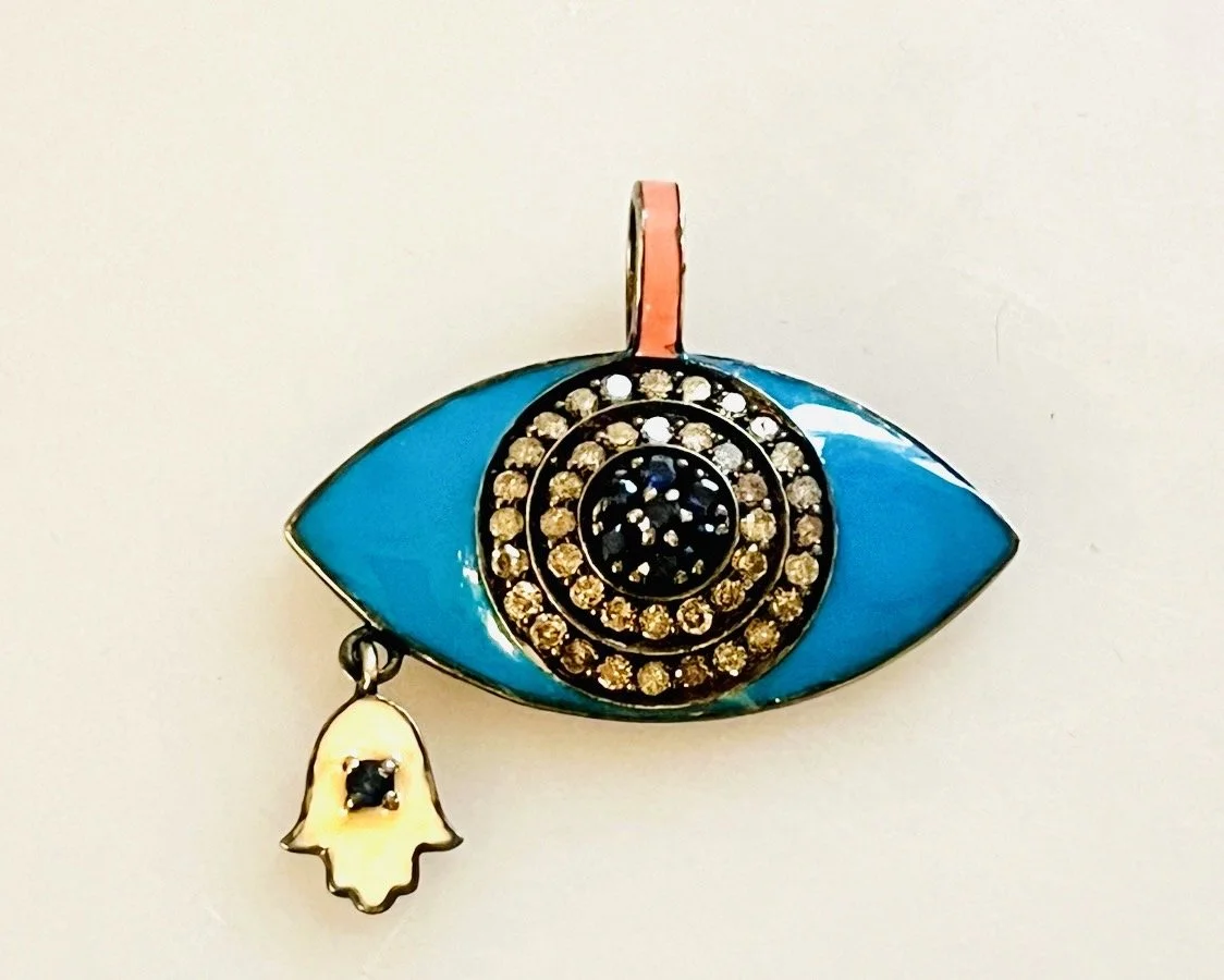 Enamel evil eye