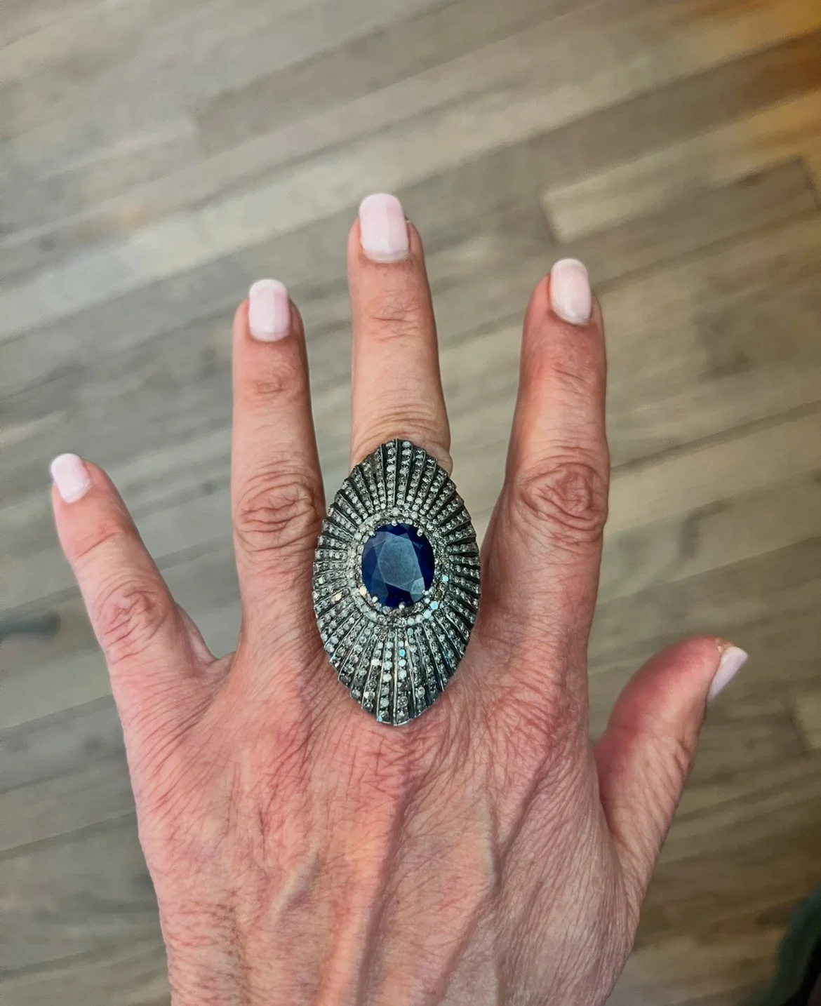 Sapphire and diamond